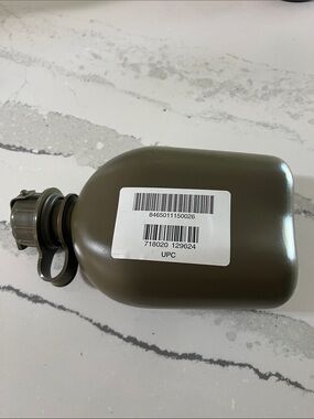 Olive Green Tactical Canteen Bottle - Military Style